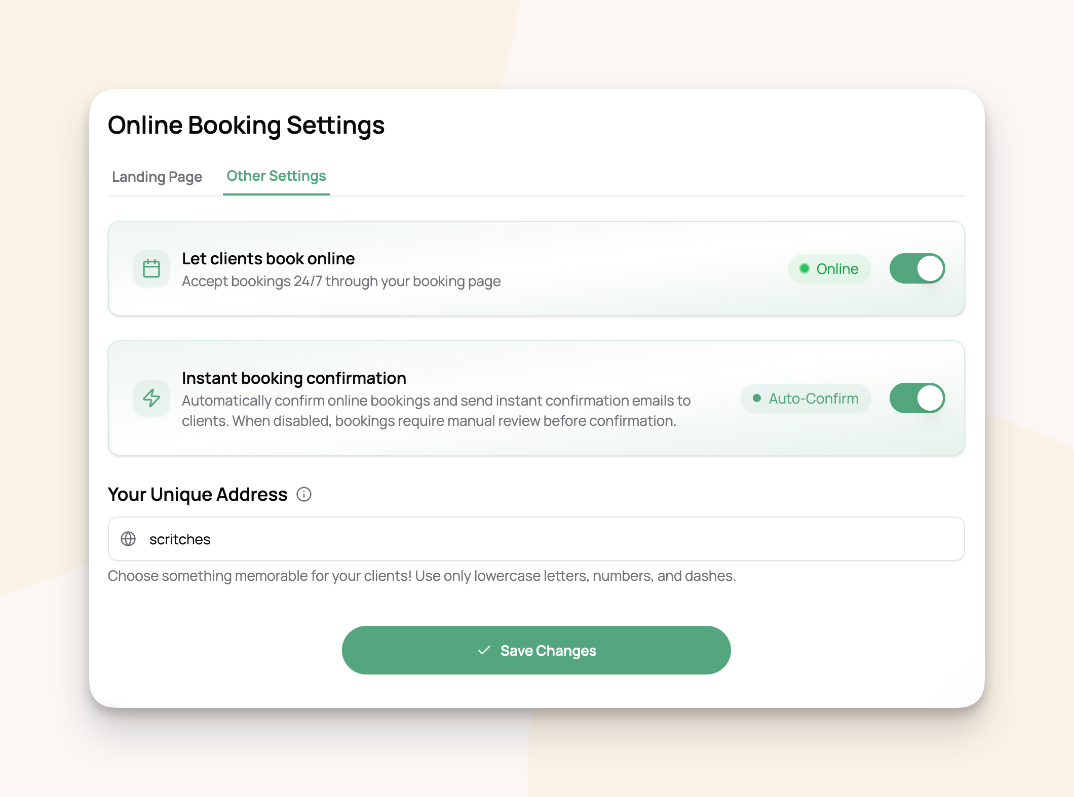 Instant Booking Confirmation