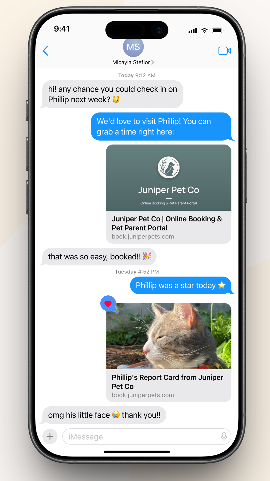 Link previews in text messages