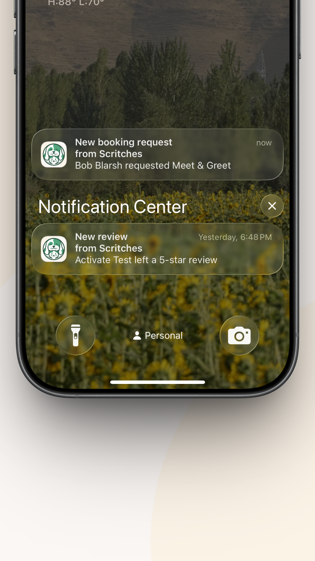 Push notifications